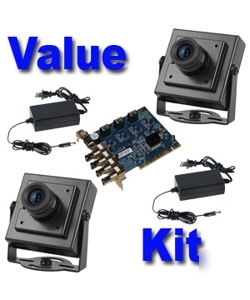 Kit dvr avermedia + 2 mini spy camera