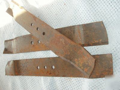 New elec-trak set of mower blades, 3, ge electric E12 +