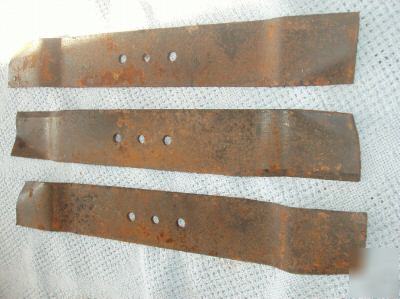 New elec-trak set of mower blades, 3, ge electric E12 +