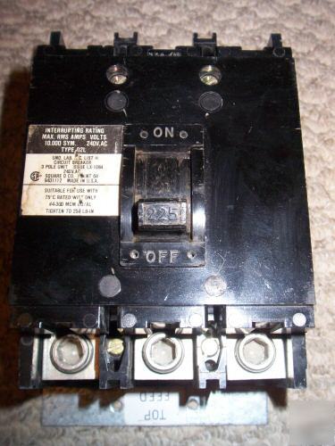 Q2L3225 square d circuit breaker 225 amp 3 pole 240 v