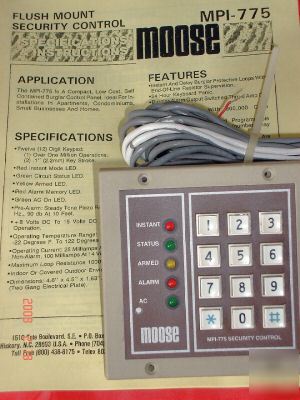 Security alarm system control panel burglar safe alarm 