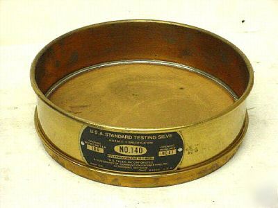 Test sieve - brass - #60 - tyler/combustion eng/fisher