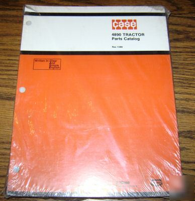 Case 4890 tractor parts catalog book manual