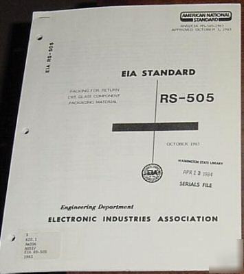 Eia packing for return crt glass component material