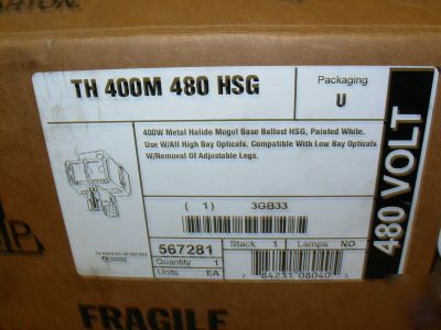 Lithonia h.i.d. lighting 400W metal halide mogul base
