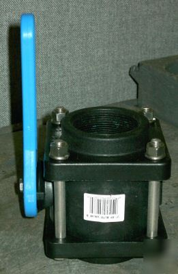 Norwesco ball valve, poly bolted, 2