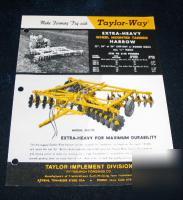 Taylor way extra heavy wheel mounted tantem harrow