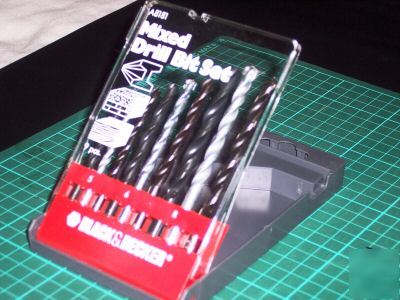 Black and decker 9 pce drill bit set