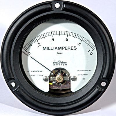 New 1 milliamp dc panel meter 1 ma ammeter ( lot of 10) 