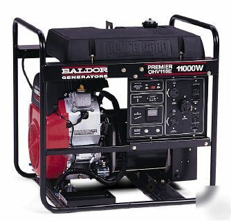 New baldor OHV110E 9000 watt portable generator premier