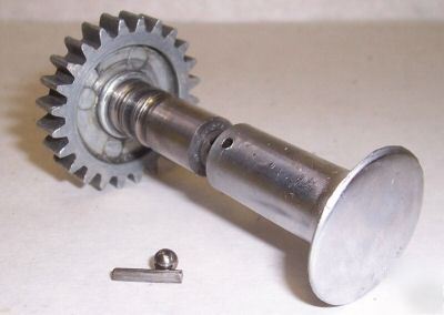 10 12â€ atlas lathe apron knob, shaft & gear