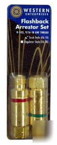 Flashback arrestor set (torch mounted style)