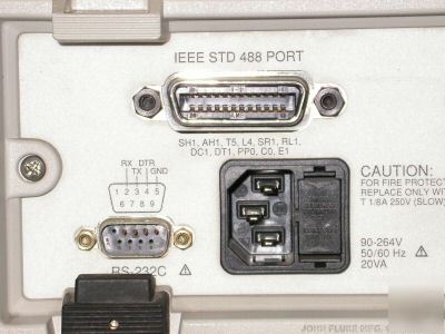 Fluke 45 dual display multimeter with ieee & RS232C