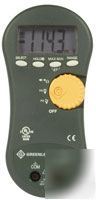 Greenlee dm-300 digital multimeter 1000V rms