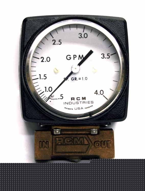 New rcm flo-gage flow meter 1/4-71-r-4_f 1/2