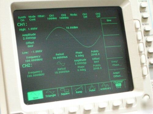 Tektronix AFG2020 arbitrary function generator w 2ND ch