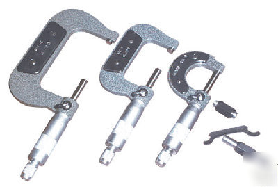 New speedway series 3 piece micrometer set/0-1,1-2,2-3, 