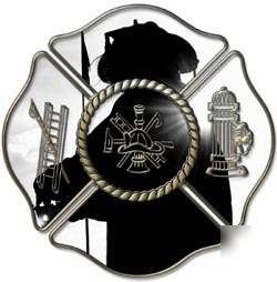 Firefighter decal reflective 12