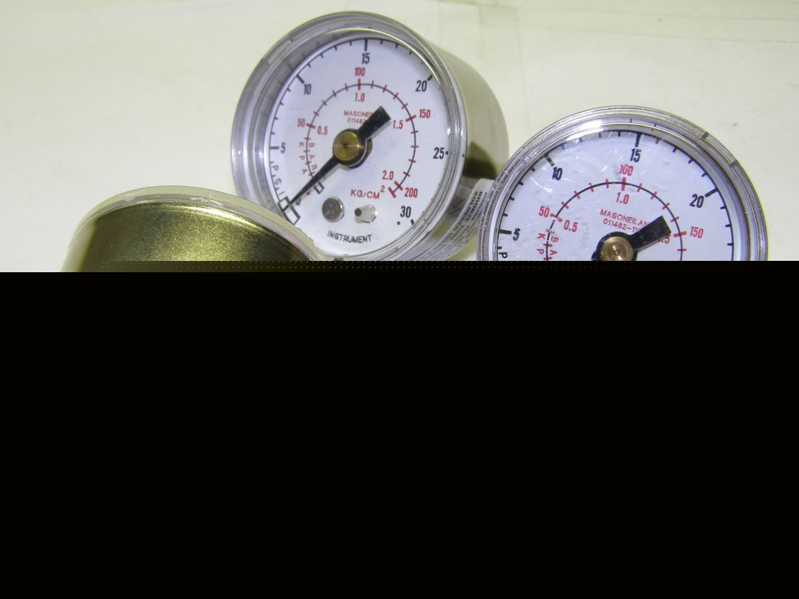 Three masoneilan gauges. 0-30IB annin p/n...#34