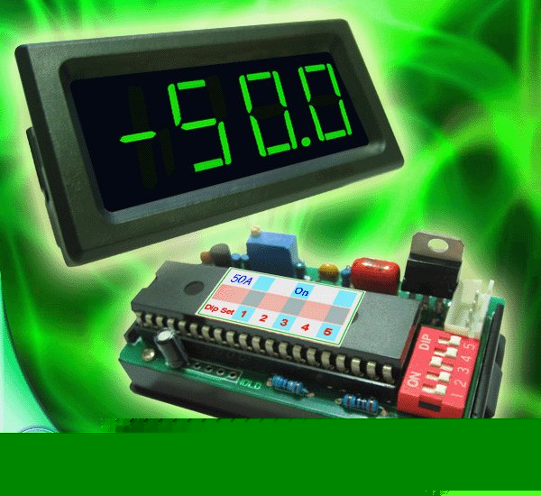 50A dc green led digital panel current meter +regulator