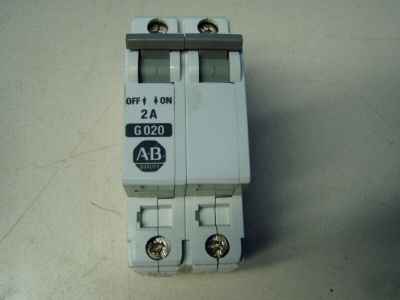 Allen bradley 2A 2P circuit breaker m/n: 1492-CB2 G020