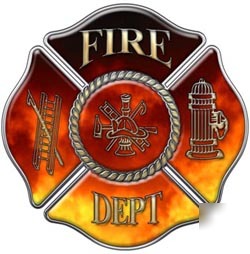 Firefighter decal reflective 2