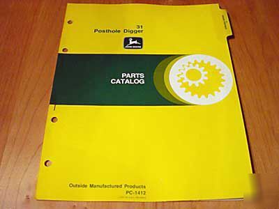 John deere 31 post driver parts manual catalog jd oem