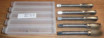 New 10PC hss M12 x 1.25 quality import taper tap