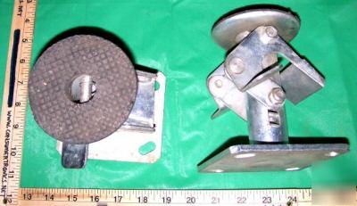 (2) hand dolly stops,cart stops,hand truck stops,brakes