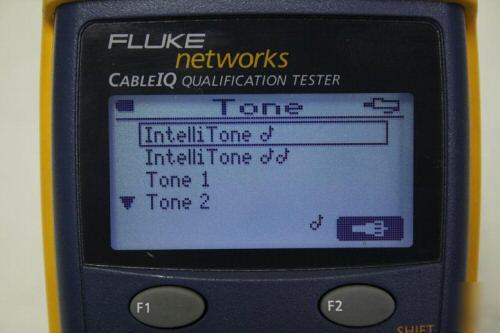 Fluke cableiq qualification tester 10/100/1000/voip