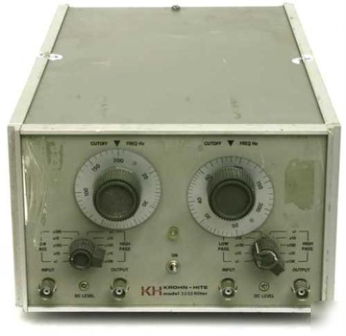 Khron-hite 3202 dual adj filter 20HZ 20000HZ benchtop