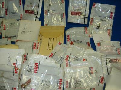 Lot over 250PCS mix vintage rca genuine parts retailbox