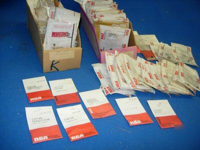 Lot over 250PCS mix vintage rca genuine parts retailbox