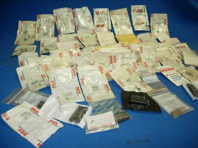 Lot over 250PCS mix vintage rca genuine parts retailbox