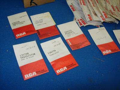 Lot over 250PCS mix vintage rca genuine parts retailbox