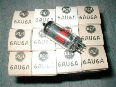 New rca 6AU6 military wht box nos many available 6AU6A