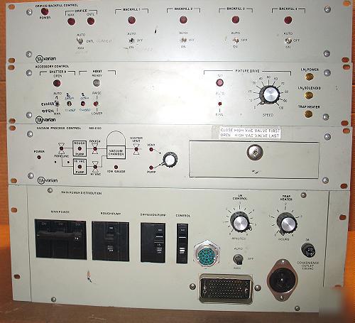 Varian 3125 sputtering system controls & parts