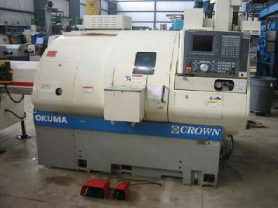 Okuma crown 762S, 1996, cnc lathe turning center, barfd