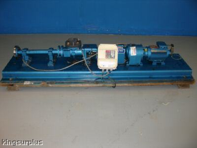 2004 moyno progressive cavity pump w ac vari drive nice