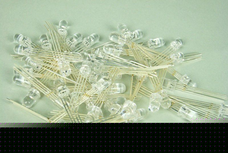 50PCS 5MM 8KMCD multicolor common cathode rgb f/r led