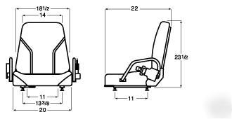 Nissan forklift seat replacement lift truck seat, 