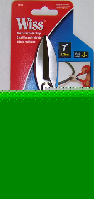 Wiss A13N tinner snip sheet metal snips hvac hand tools