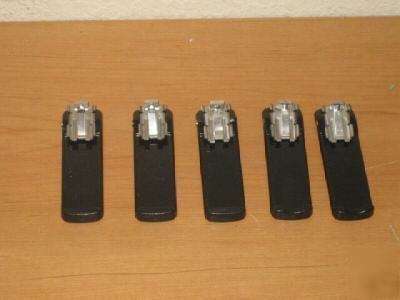 5 motorola HT1000 radio belt clips 