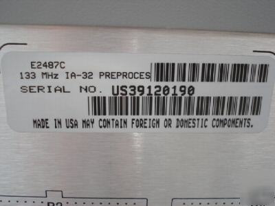 Agilent/hp E2487C preprocessor