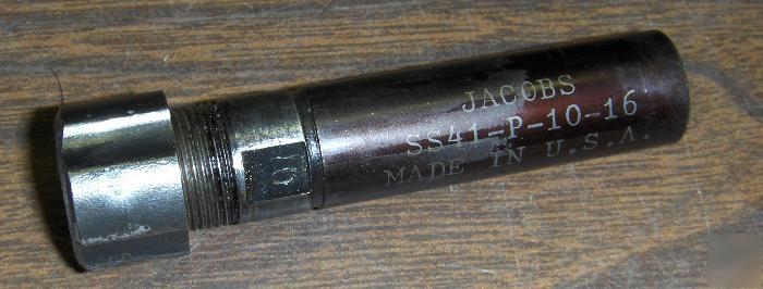 Jacobs rubber flex collet chuck extension & collet J117
