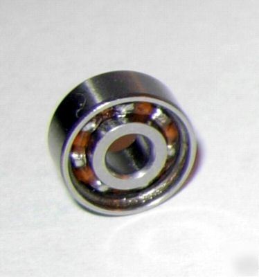 New R2 open ball bearings, 1/8