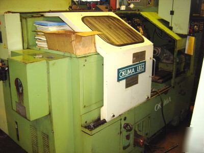 Okuma #lb-15BB cnc slant bed turning center