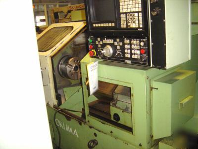 Okuma #lb-15BB cnc slant bed turning center