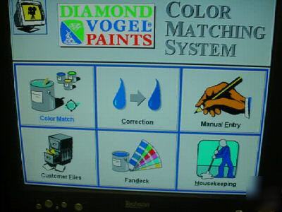 X-rite CFS58 matchrite digital spectrometer pc paint