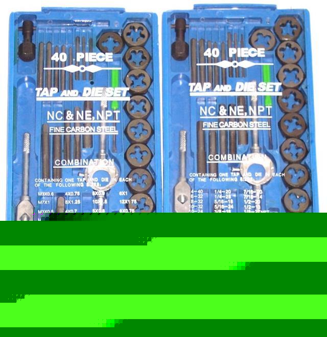 New 80PC tap die set sae metric retails 75.00 tap&die